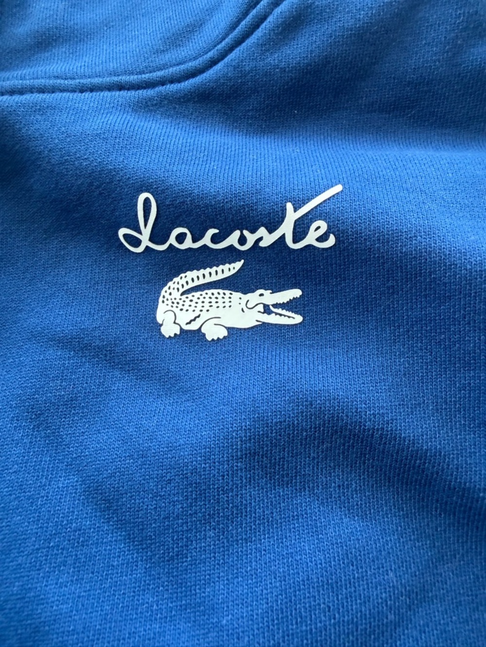 Lacoste Blue Logo Pullover Hoodie